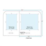 d two panel desk dividers-36 pack(w / price breaks)