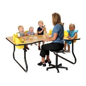 Table 4 sièges, 27"H, Rouge, jusqu'à 40 lb