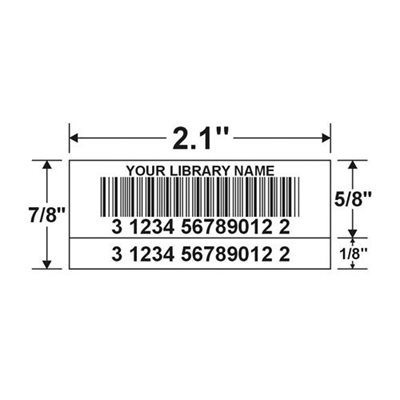 CODES À BARRES 1'' X 2'' DOUBLE LUSTRÉ BLEU CODES À BARRES 1'' X 2'' DOUBLE LUSTRÉ BLEU