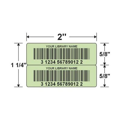 CODES À BARRES 5 / 8'' X 2'' PAIRE LUSTRÉ JAUNE CANARI CODES À BARRES 5 / 8'' X 2'' PAIRE LUSTRÉ JAUNE CANARI