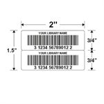 Code à barres Paire 1 1 / 2" x 2"