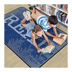 D READ CARPET 4' X 6' GRAY