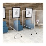 d large clear divider platinum frame