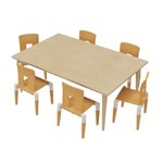 d haba table & chairs w /  felt glides