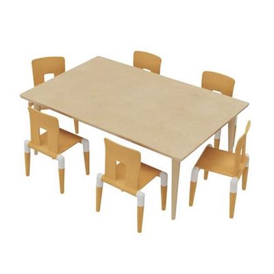 d haba table & chairs w / plastic glides d haba table & chairs w / plastic glides