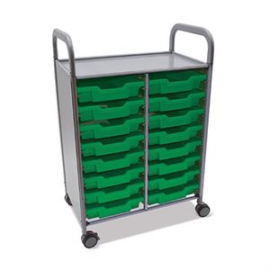 d tech tub modular cart w / uv tubs for 18 divices
