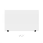 d acrylic freestanding sneeze guard 24x30