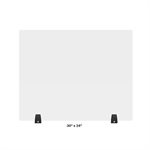 d acrylic freestanding sneeze guard 24x30