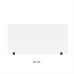 d acrylic freestanding sneeze guard 24x30