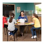 "d bent edge classroom barrier 18""h"