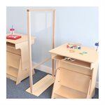 "d floor standing partition 48""w"