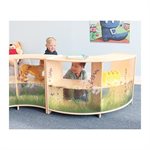 d nature view curve-out cabinet