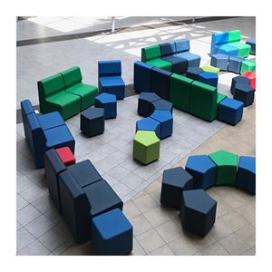 "d duraflex cube 17 1 / 2"" fixed legs"