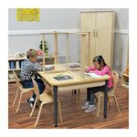 d 24x30 synergy desk w / sneeze guard