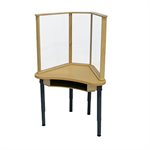 d 36x48 desk w / sneeze guard