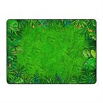 Tapis thématique "Feuilles et grenouilles tropicales"