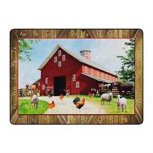 Tapis thématique "Animaux de la ferme" (alphabet)