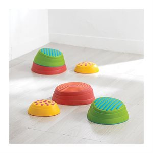 d rainbow river stones set