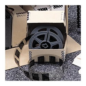 Boîte pour microfilm individuel à charnière
