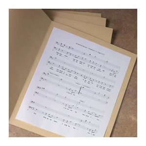 Chemise pour feuille de musique