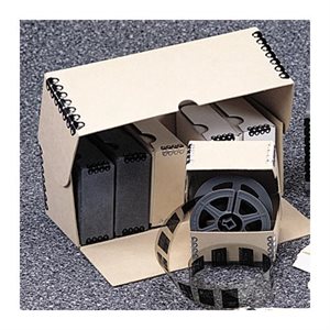Boîte de rangement pour boîtes individuelles de microfilms