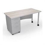d single pedistal desk 60x24