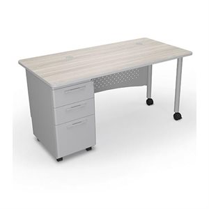 d single pedistal desk 60x24