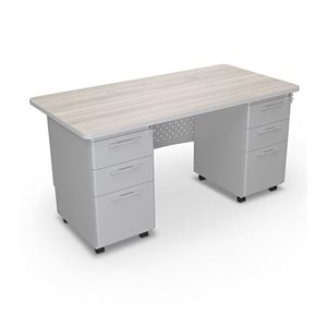 d double pedestal desk 60x30