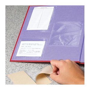 POCHETTES AUTO-ADHÉSIVES 5'' X 3''1 / 2 TRANSPARENT